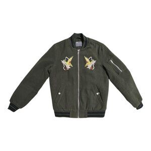 ASOS Men's Moss Green Embroidered Jacket (S)